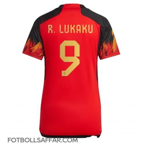 Belgien Romelu Lukaku #9 Hemmatröja Dam VM 2022 Kortärmad